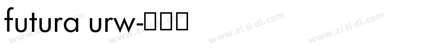 futura urw字体转换